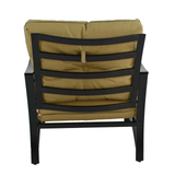 Byron Manor Bayfield Firepit Garden Coffee Table with 4 Windsor Deluxe Lounge Chair Set