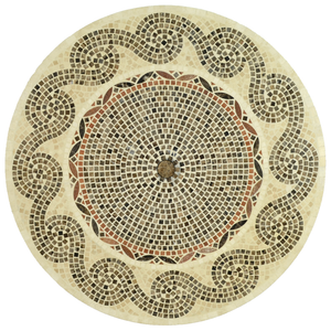 Byron Manor Avignon 110cm Stone Mosaic Garden Dining Table