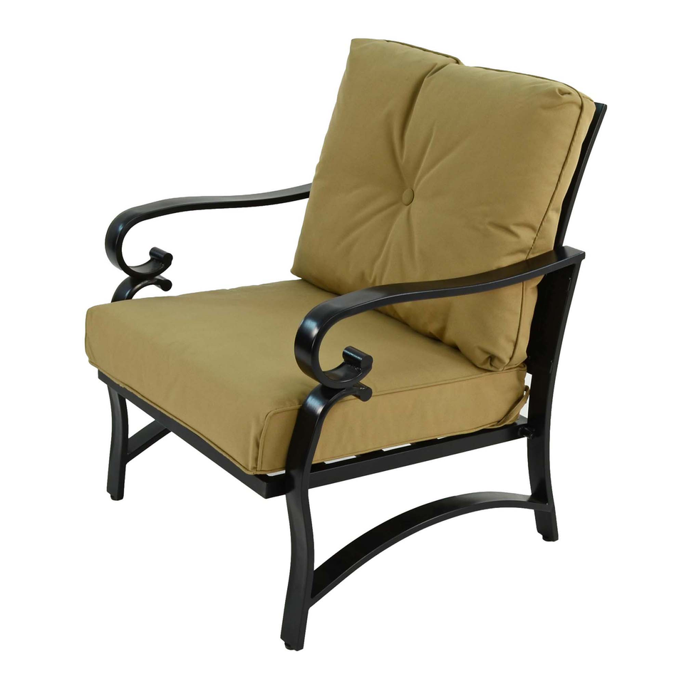 Byron Manor Avignon Garden Coffee Table with 4 Windsor Deluxe Lounge Chair Set