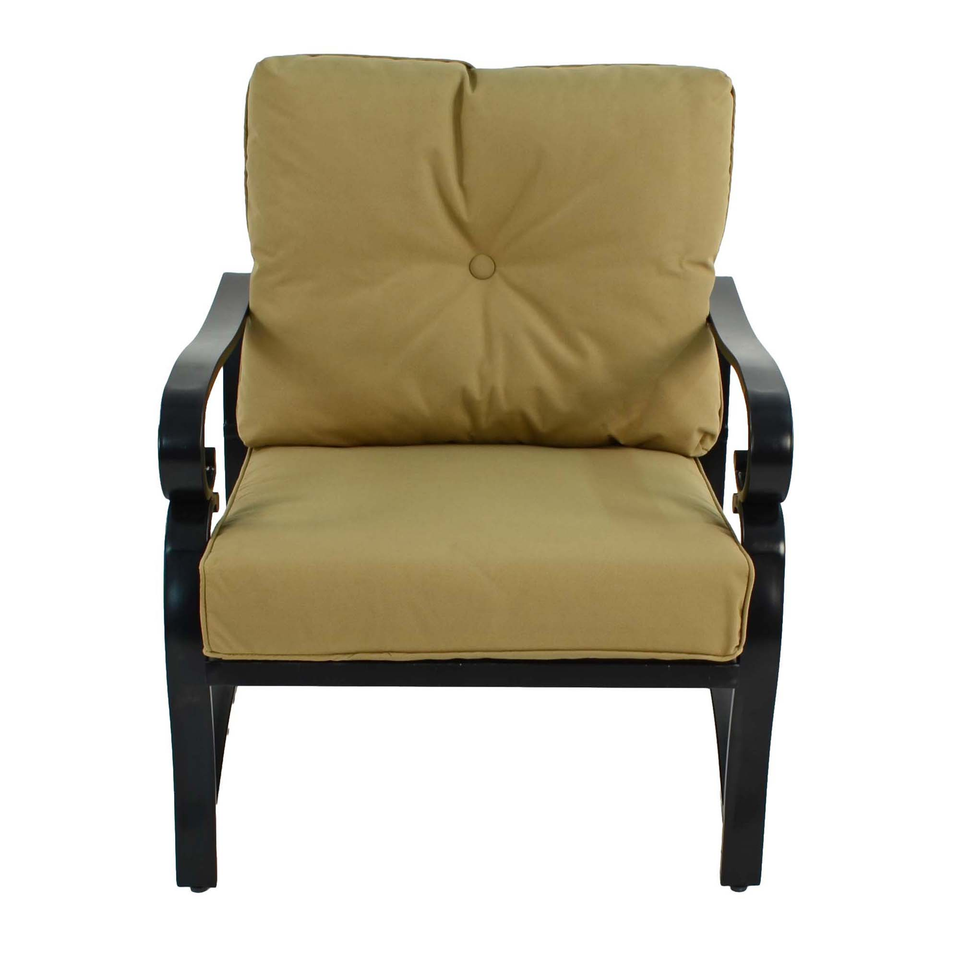 Byron Manor Bayfield Firepit Garden Coffee Table with 4 Windsor Deluxe Lounge Chair Set