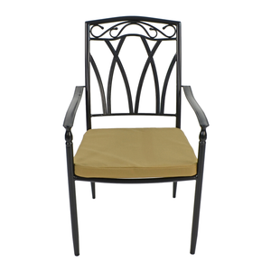 Byron Manor Avignon Stone Mosaic Garden Dining Table with 4 Ascot Chairs