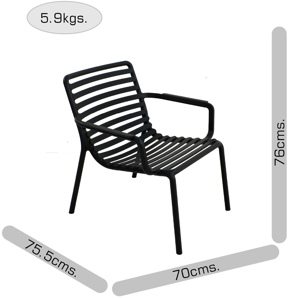 Nardi Doga Relax Outdoor Chair in Olive Green