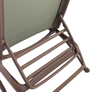 Nardi Atlantico Sun Lounger in Turtle Dove & Olive Green