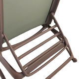 Nardi Atlantico Sun Lounger in Turtle Dove & Olive Green