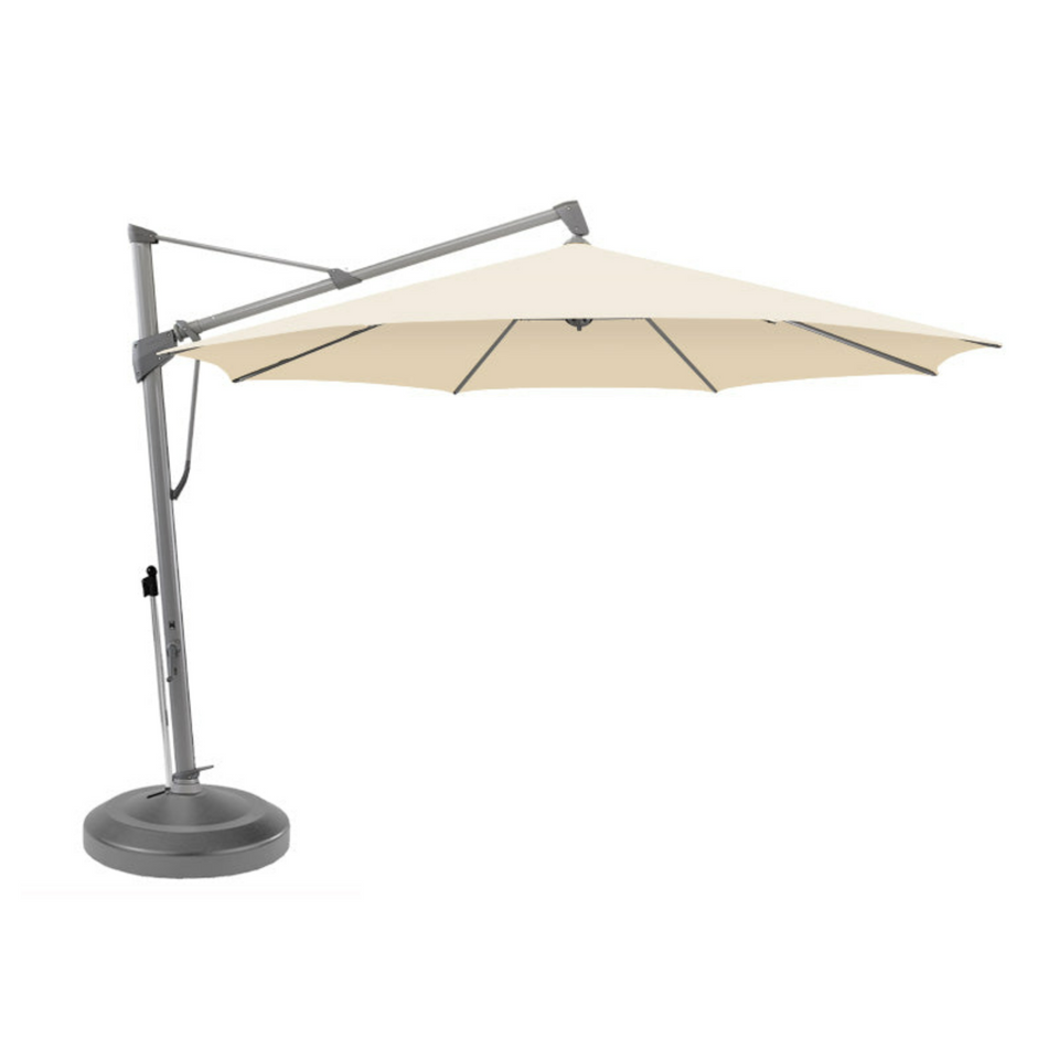 Glatz Sombrano 3m Square Parasol with Liro 150kg Moveable Base