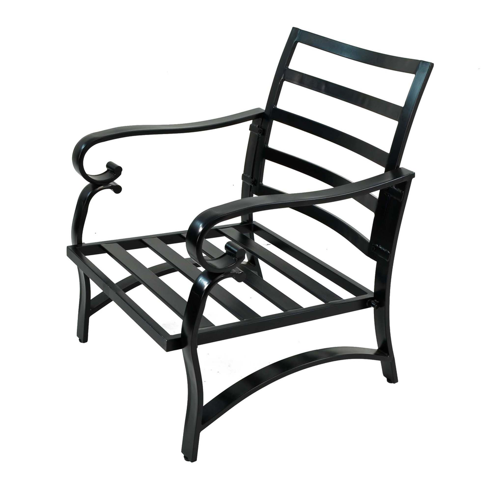 Byron Manor Avignon Garden Coffee Table with 4 Windsor Deluxe Lounge Chair Set