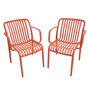 Modura Alma Garden Chair Chilli Red - Pack of 2
