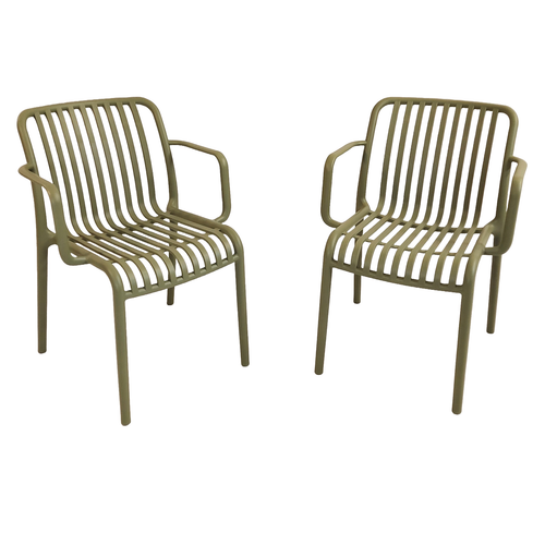 Modura Alma Garden Chair Avocado Green - Pack of 2