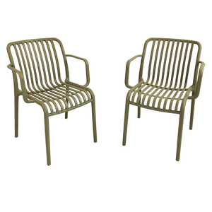 Modura Alma Garden Chair Avocado Green - Pack of 2
