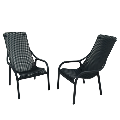 Nardi Net Lounge Chair in Anthracite