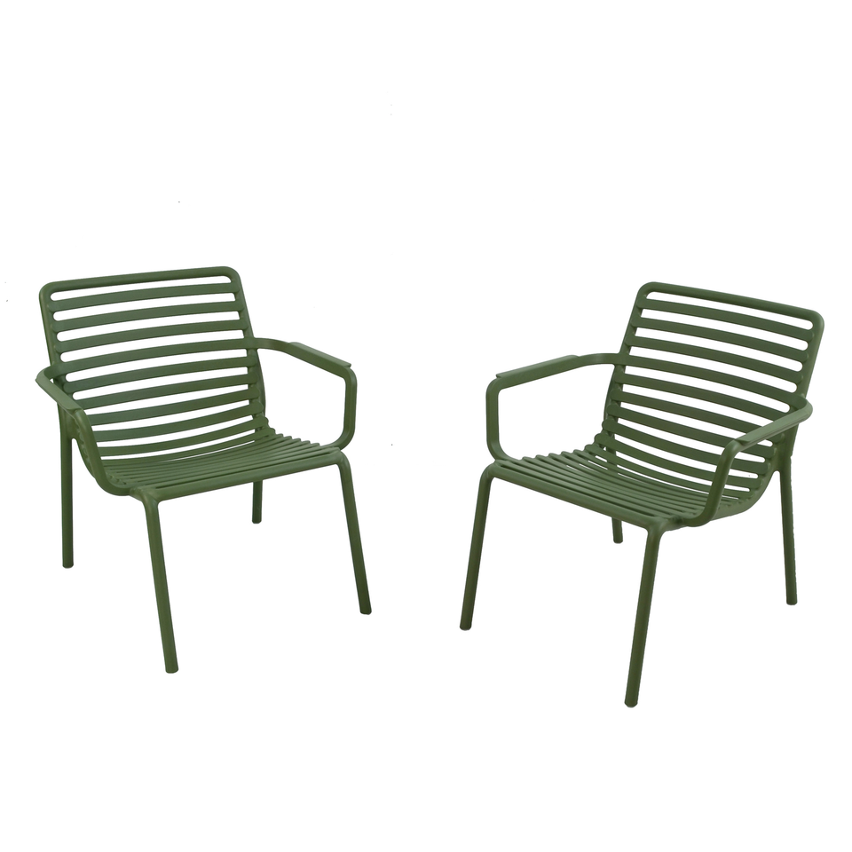 Nardi Doga Relax Outdoor Chair in Olive Green