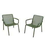 Nardi Doga Relax Outdoor Chair in Olive Green