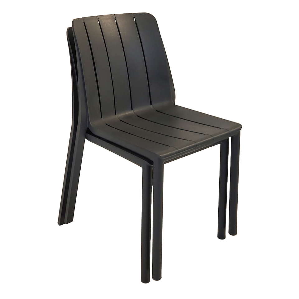 Nardi Tiberina Bistrot Chair in Anthracite - Pack of 2