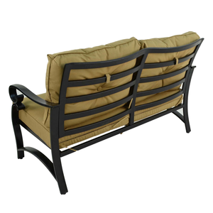 Byron Manor Hampton Garden Stone Rectangular Coffee Table with 2 Windsor Lounge Sofa Set