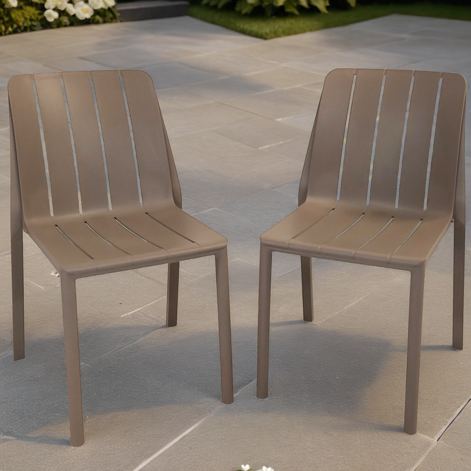 Nardi Tiberina Bistrot Chair Turtle Dove - Pack of 2