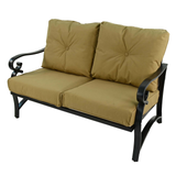 Byron Manor Hampton Garden Stone Rectangular Coffee Table with 2 Windsor Lounge Sofa Set