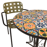 Summer Terrace Cuba Bistro 60cm with 2 Karin Chairs Garden Set