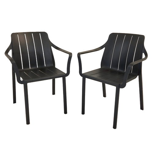 Nardi Tiberina Outdoor Armchair in Anthracite - Pack of 2