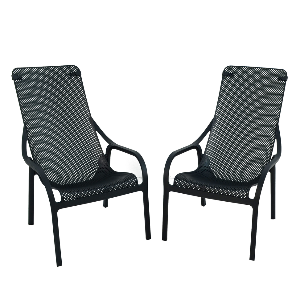 Nardi Net Lounge Chair in Anthracite