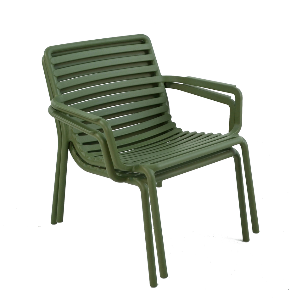 Nardi Doga Relax Outdoor Chair in Olive Green