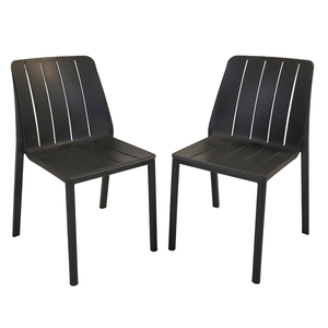 Nardi Tiberina Bistrot Chair in Anthracite - Pack of 2
