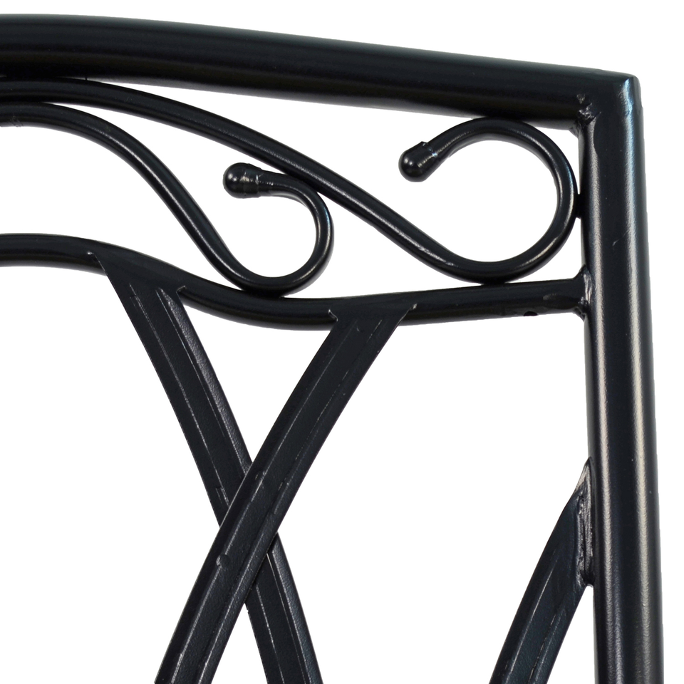 Byron Manor Bayfield Firepit Garden Patio Table with 4 Ascot Chairs Set