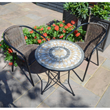 Summer Terrace Brava Bistro with San Remo Chairs Garden Set