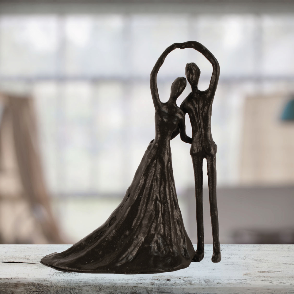 Elur Wedding Dance Elur Statue Figurine 19cm in Mocha Brown