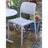 Nardi Turtle Dove Grey Step Table with 2 Bistrot Chair Set