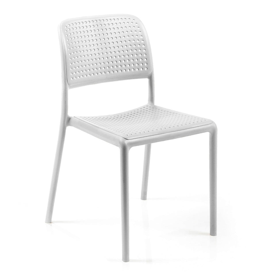 Nardi White Step Table with 2 Bistrot Chair Set