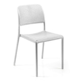 Nardi White Step Table with 2 Bistrot Chair Set