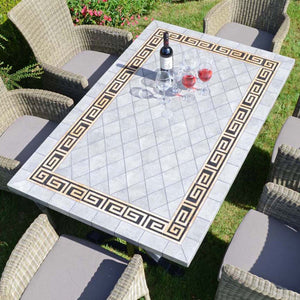 Byron Manor Burlington Stone Garden Dining Table