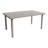 Nardi Turtle Dove Grey Libeccio Extending Table with 6 Darsena Chair Set