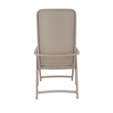 Nardi Turtle Dove Grey Libeccio Extending Table with 6 Darsena Chair Set