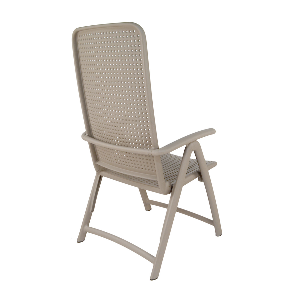 Nardi Turtle Dove Grey Libeccio Extending Table with 6 Darsena Chair Set