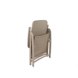 Nardi Turtle Dove Grey Libeccio Extending Table with 6 Darsena Chair Set