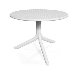 Nardi White Step Table with 2 Bistrot Chair Set