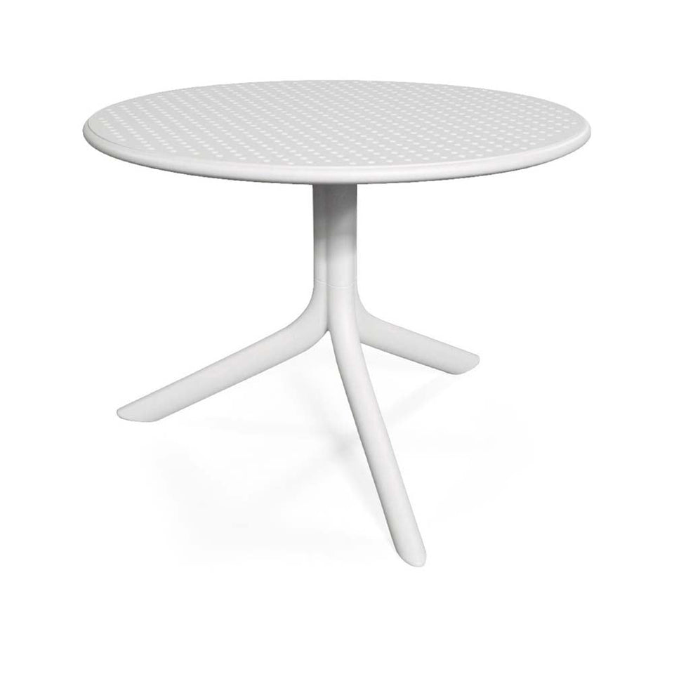 Nardi White Step Table with 2 Bistrot Chair Set