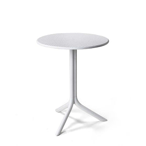 Nardi White Step Table with 2 Bistrot Chair Set