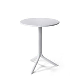 Nardi White Step Table with 2 Bistrot Chair Set