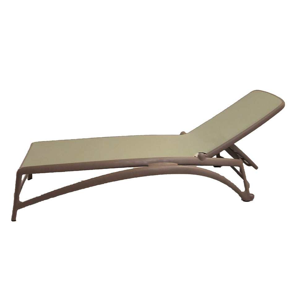 Nardi Atlantico Sun Lounger Turtle Dove & Olive Green Pack Of 2