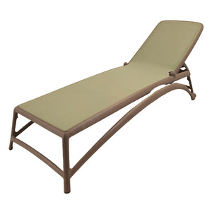 Nardi Atlantico Sun Lounger Turtle Dove & Olive Green Pack Of 2