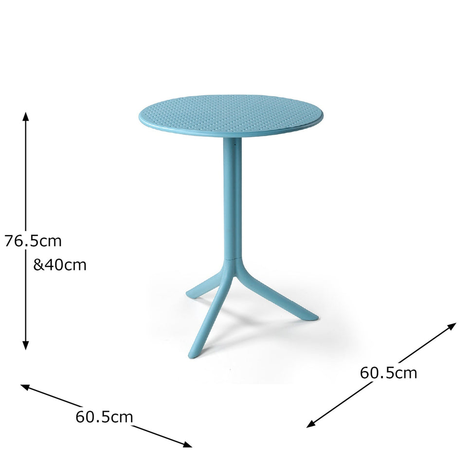 Nardi Step Height Adjustable Table Sky Blue