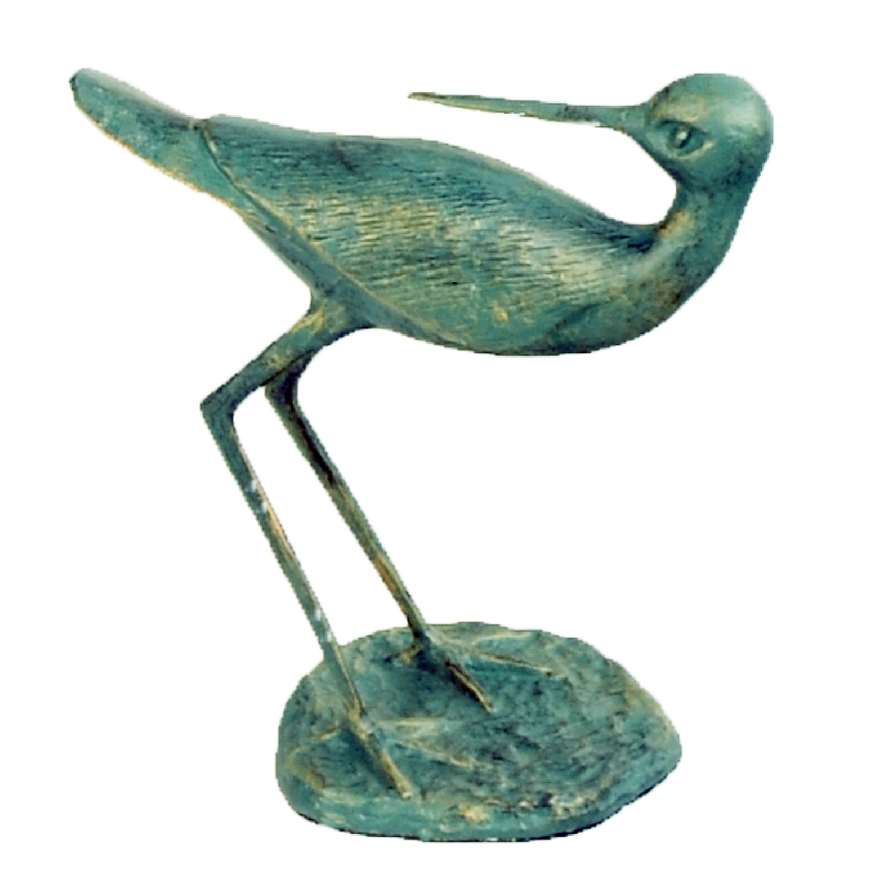 Solstice Sculptures Sandpipers Pair Aluminium Gold Verdigris