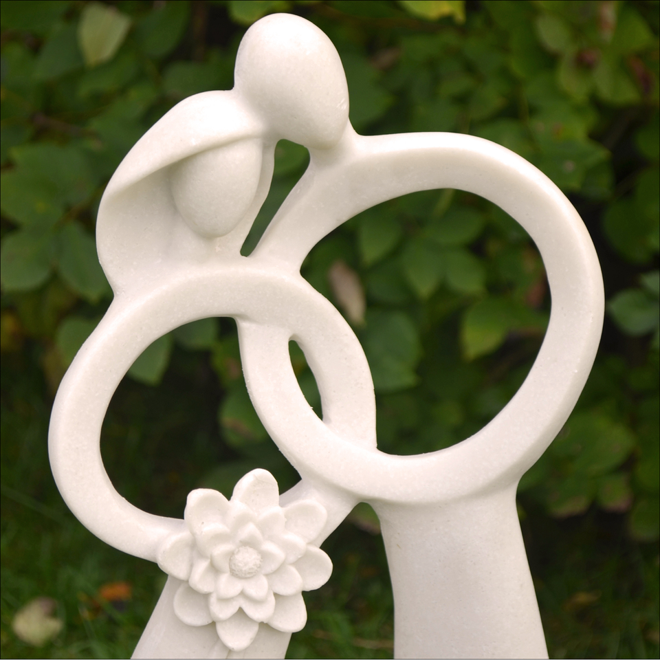 Solstice Sculptures Just Married Ivory Effect