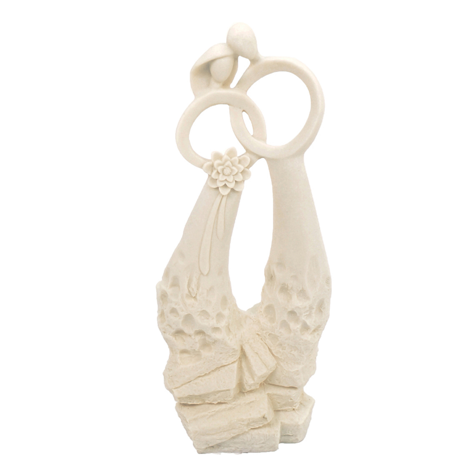 Solstice Sculptures Just Married Ivory Effect