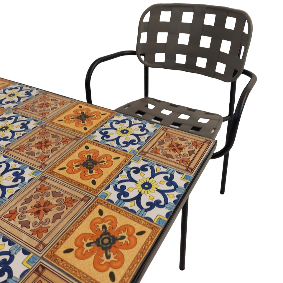 Summer Terrace Tobago Square 60cm with 4 Karin Chairs Garden Set