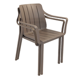 Nardi Tiberina Outdoor Armchair in Turtle Dove - Pack of 2