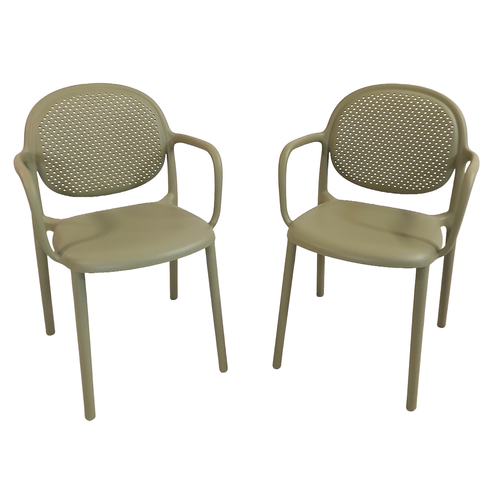 Modura Stina Garden Chair Avocado Green - Pack of 2