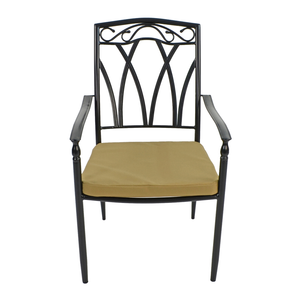 Byron Manor Bayfield Firepit Garden Patio Table with 4 Ascot Chairs Set
